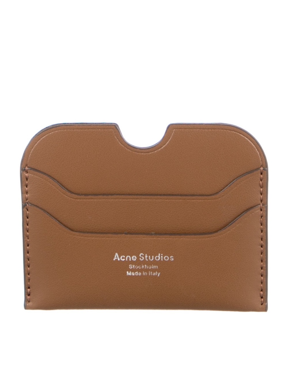Acne Studios Brown Leather Card Sleeve
